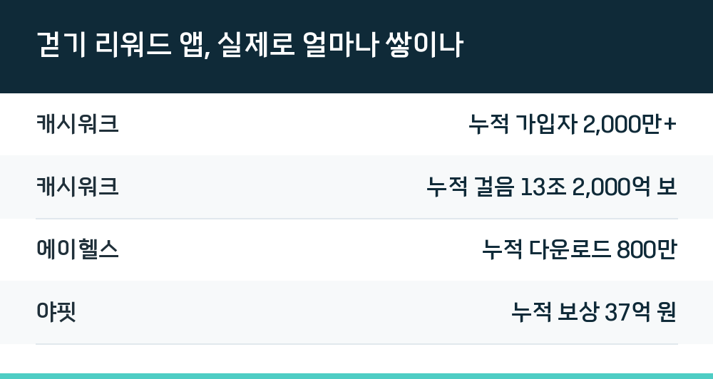 걷기 리워드 앱, 실제로 얼마나 쌓이나