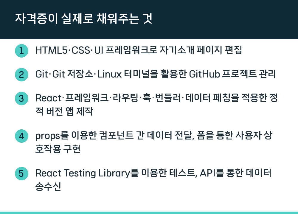 자격증이 실제로 채워주는 것