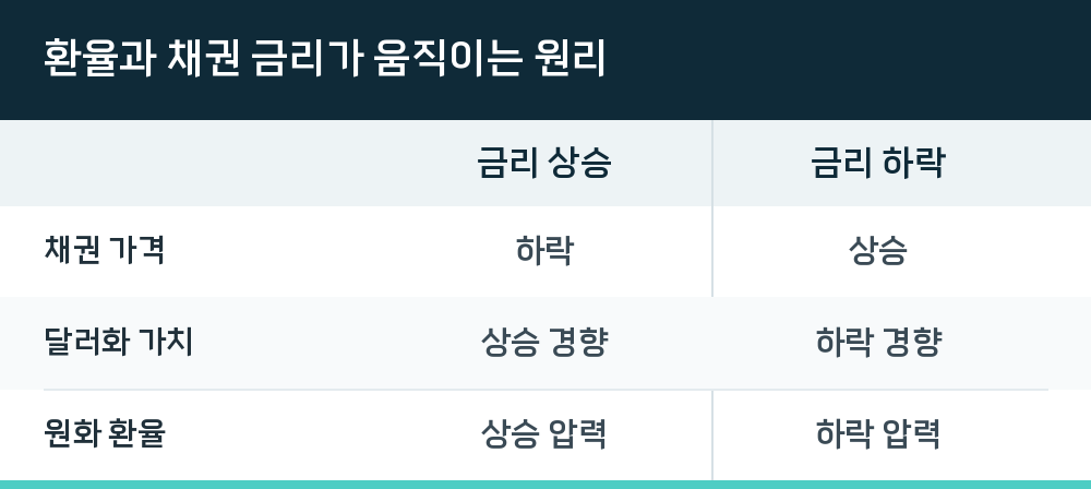 환율과 채권 금리가 움직이는 원리