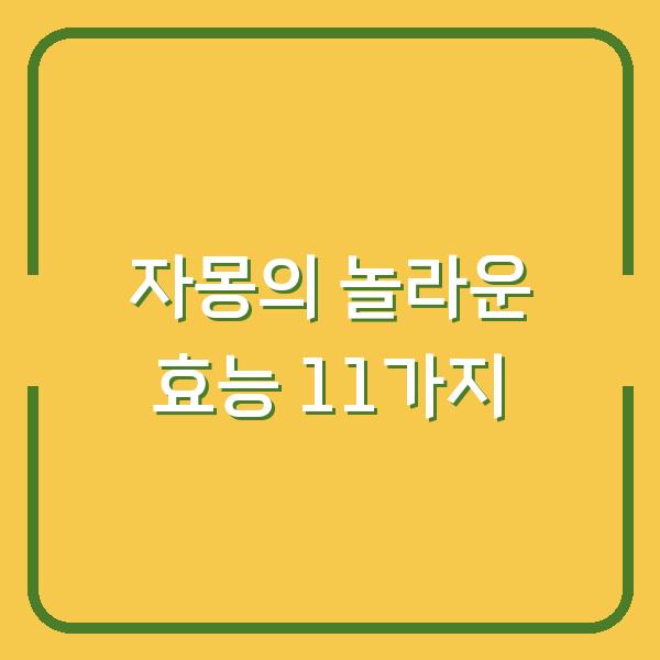 자몽의 놀라운 효능 11가지