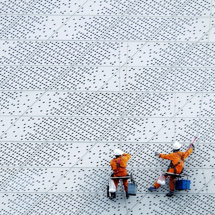 장구 연주 모습