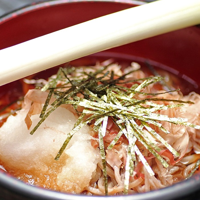 메밀국수 플레이팅