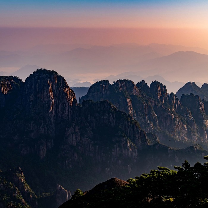 황산공원 풍경