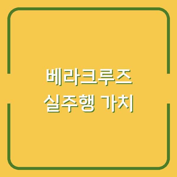 5년 타본 베라크루즈, 중고차 선택 전 꼭 알아야 할 실주행 경험과 가치 분석