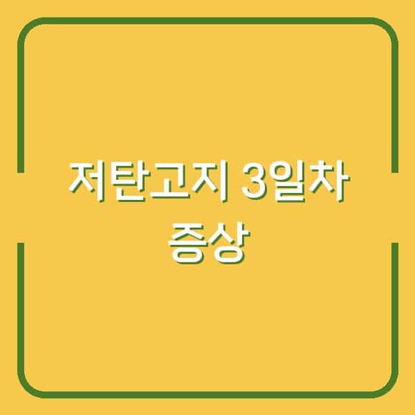 저탄고지 3일 차에 찾아오는 ‘이 증상’이 다이어트 성패를 가른다